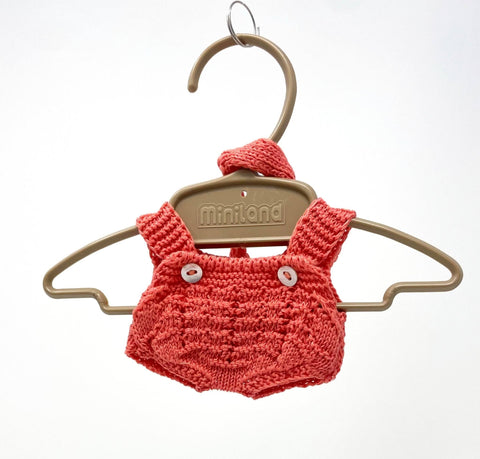 Newborn Doll Knitted Romper & Headband | 8 1/4"