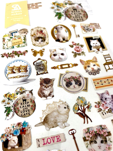 Parisien Cat Nylon Stickers