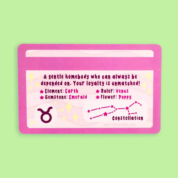 Zodiac Novelty ID Card