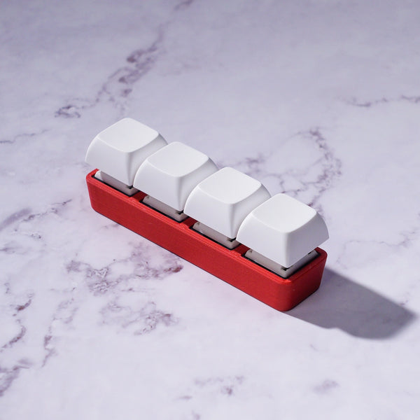 4-Key Silent Keyboard Fidget Keychain