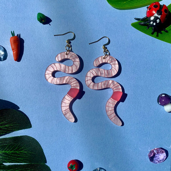 Wiggly Worms Earrings