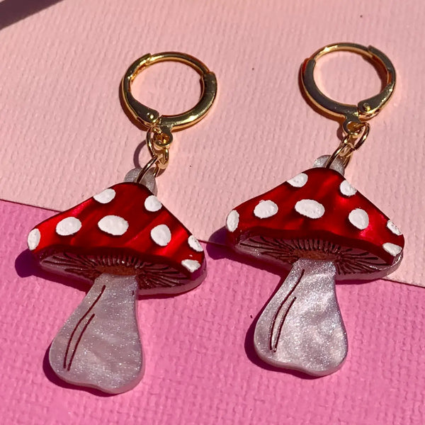 Mini Mushrooms Earrings