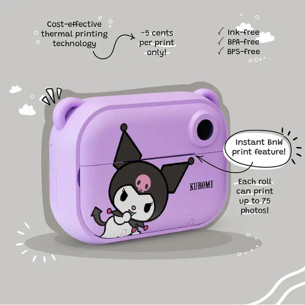 Kuromi Instant Print Digital Camera