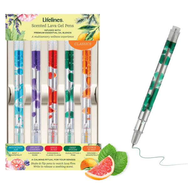 Lifelines Scented Lava Gel Pens 5 Pack | Multiple Options