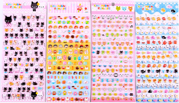 Tiny Puffy Assorted Stickers