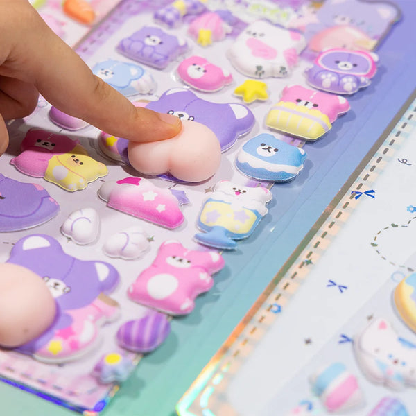Animal Squishy Butt Stickers