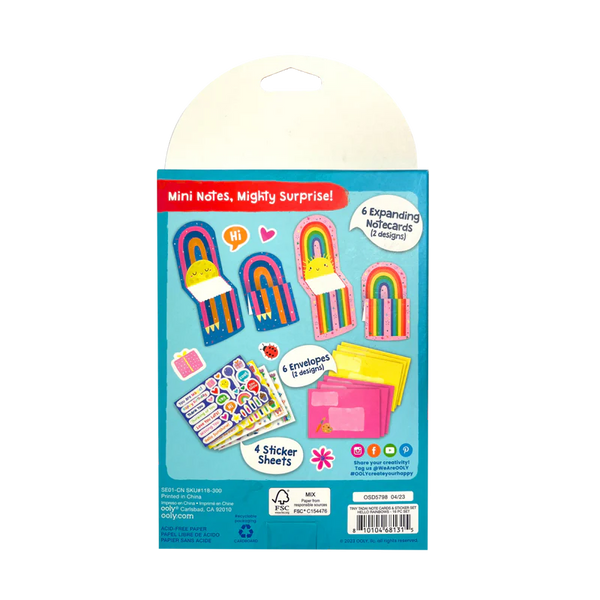Tiny Tadas! Notecard & Sticker Set | Hello Rainbows