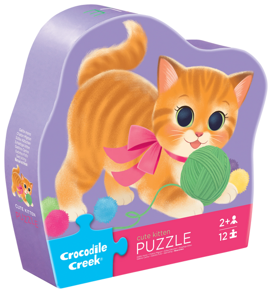 Shaped Mini Puzzle | Cute Kitten 12pc