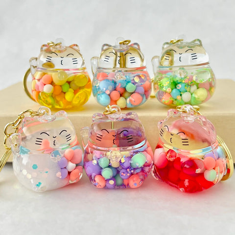 Bubble Cat Floaty Key Charm