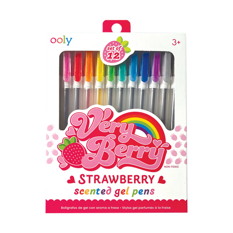 Very Berry Strawberry Scented Gel Pens