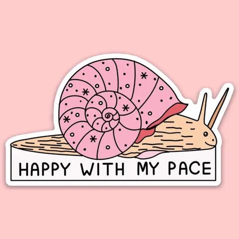 Happy with My Pace Sticker