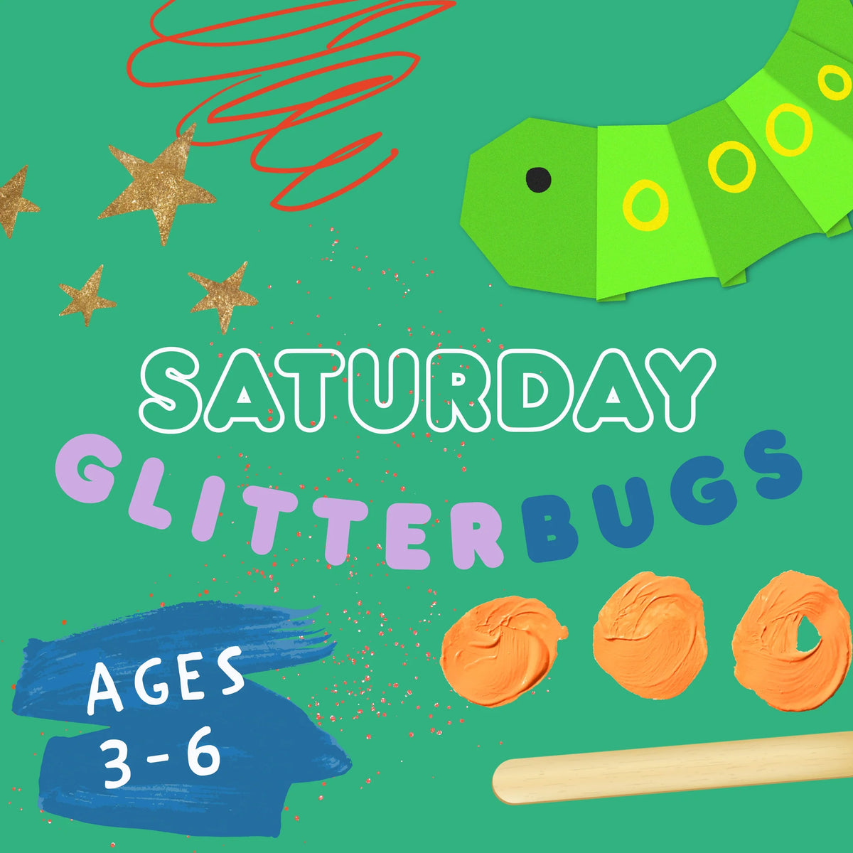 Decatur Bugs DECATUR SATURDAY GLITTER BUGS | AGES 3-6 years – CLUBHOUSE kid & craft