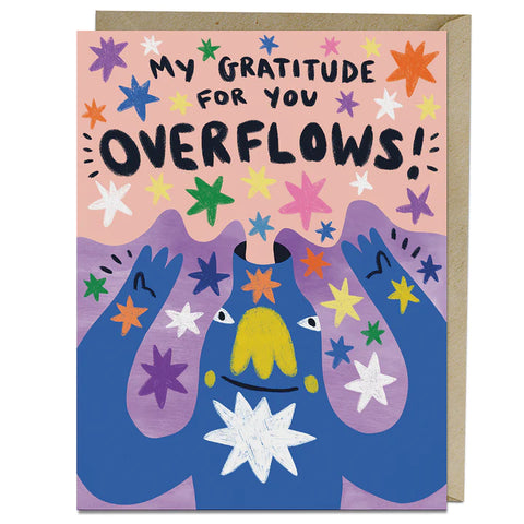 My Gratitude for You Overflows! Card