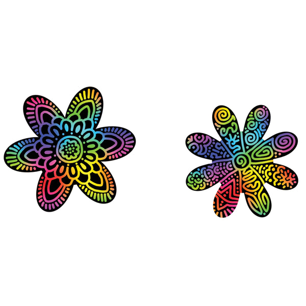 Scratch Art Set - Flowers