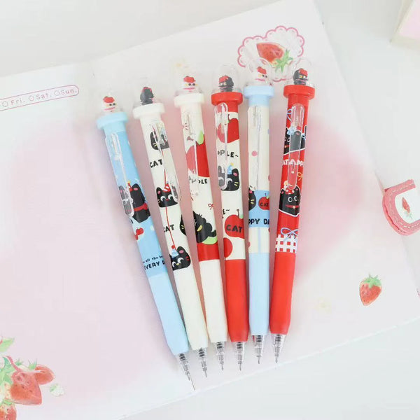 Apple Cat Retractable Gel Pen