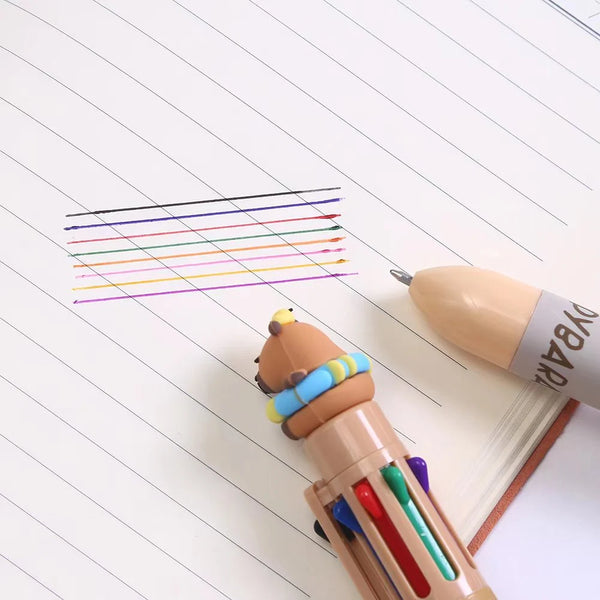 Capybara 8 Colors Ball Pen