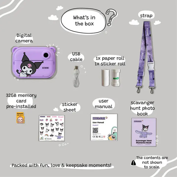 Kuromi Instant Print Digital Camera