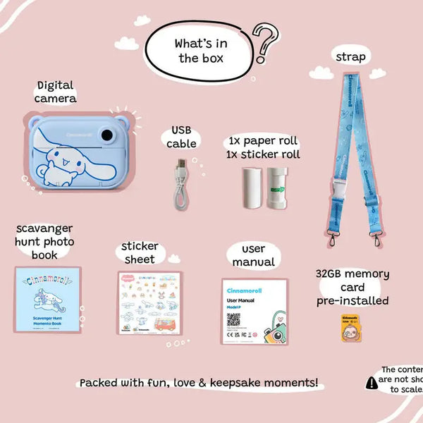 Cinnamoroll Instant Print Digital Camera