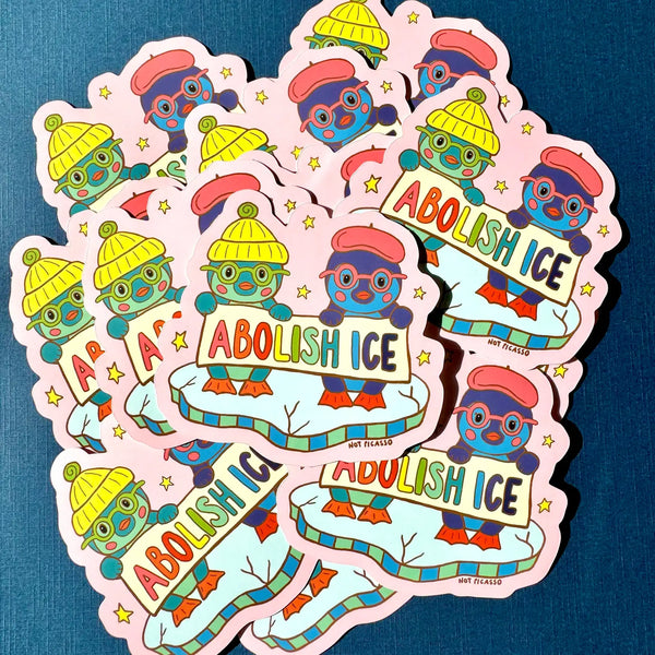 Abolish Ice Fundraiser Sticker