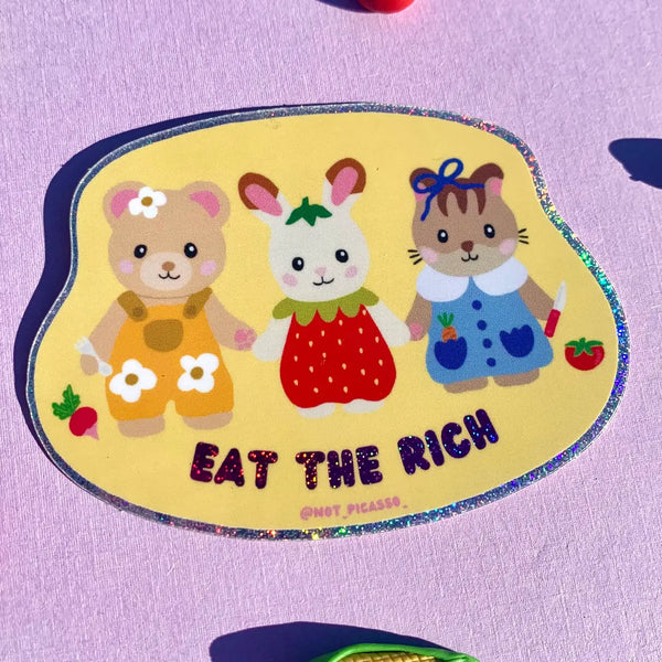Eat the Rich Cutie Sticker