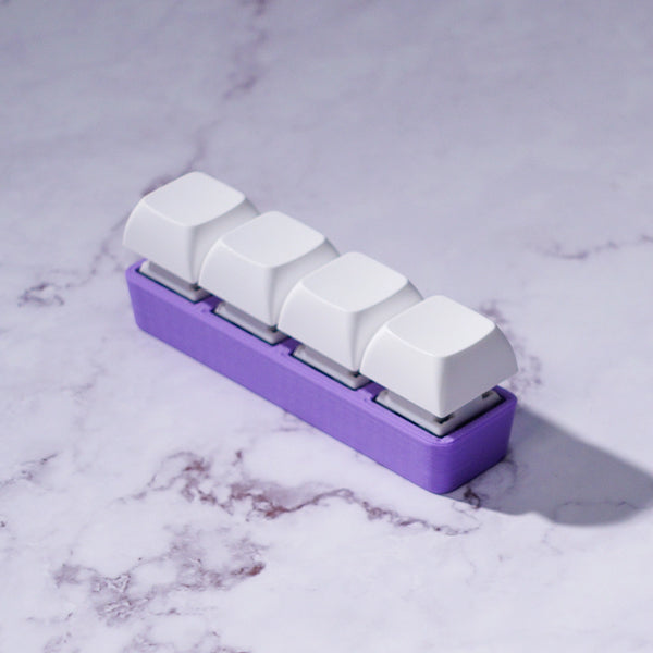 4-Key Silent Keyboard Fidget Keychain