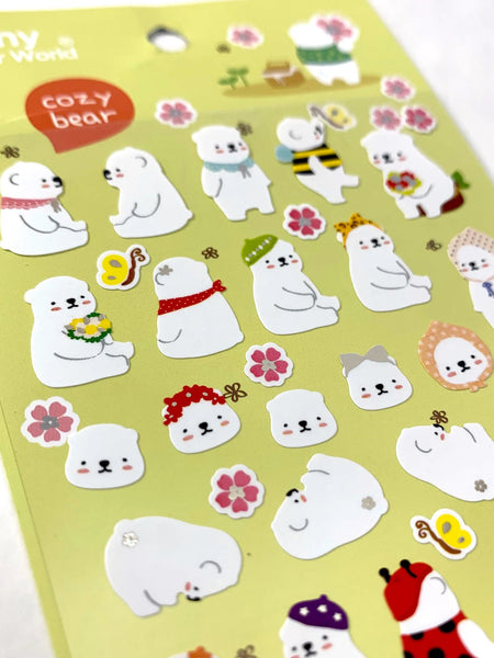 Cozy Bear Stickers