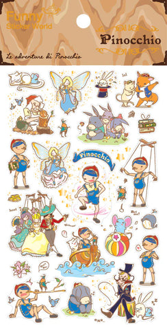 Pinocchio Fairy Tale Sticker Sheet