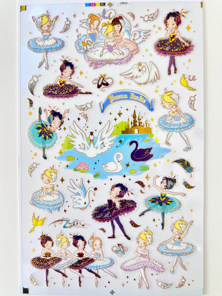 Swan Lake Ballerina Sticker Sheet