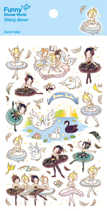 Swan Lake Ballerina Sticker Sheet