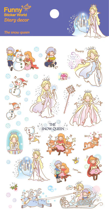 The Snow Queen Fairy Tale Sticker Sheet