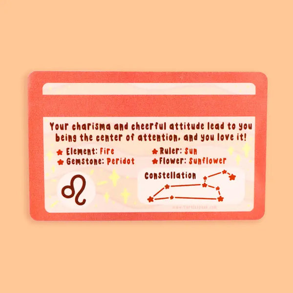 Zodiac Novelty ID Card