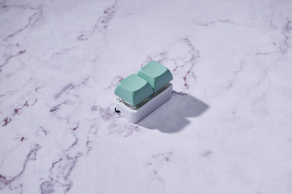 2-Key Mechanical Keyboard Fidget Keychain - Pastel