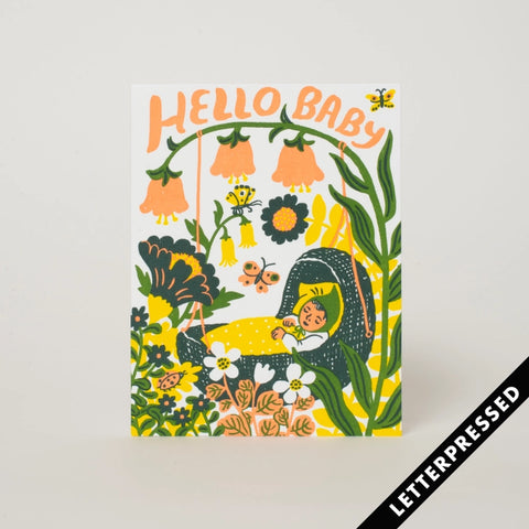Phoebe Wahl- Hello Baby Bassinet Card
