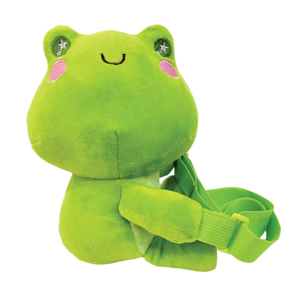 Plush Happy Frog Crossbody Bag