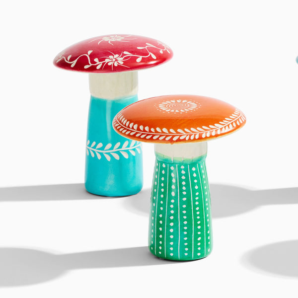 Flat Cap Soapstone Mushrooms