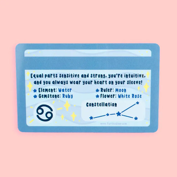 Zodiac Novelty ID Card