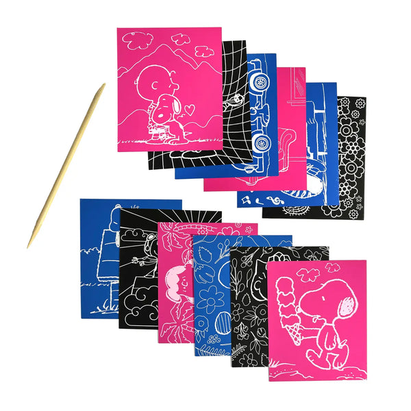 OOLY X Peanuts: Scratch Art Kit (13 Pc Set)