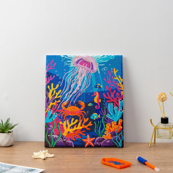 PixelPop Diamond Art Canvas Kit | Where Corals Glow