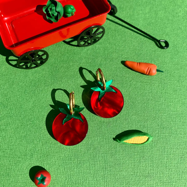 Tiny Tomatoes Earrings