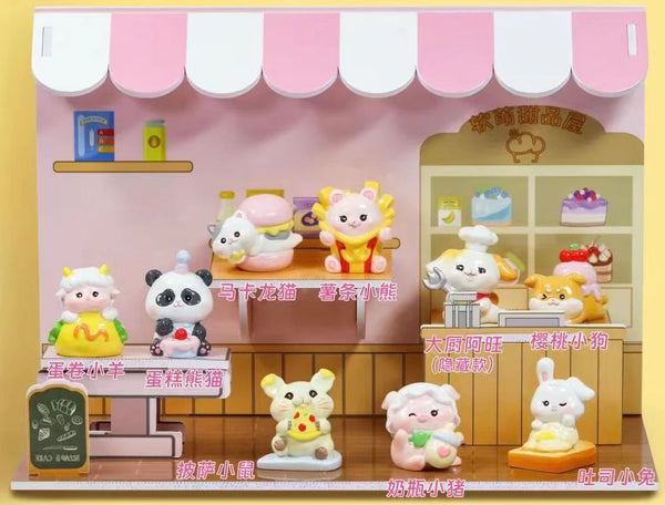 DESSERT SHOP ANIMALS FIGURINE BLIND BOX