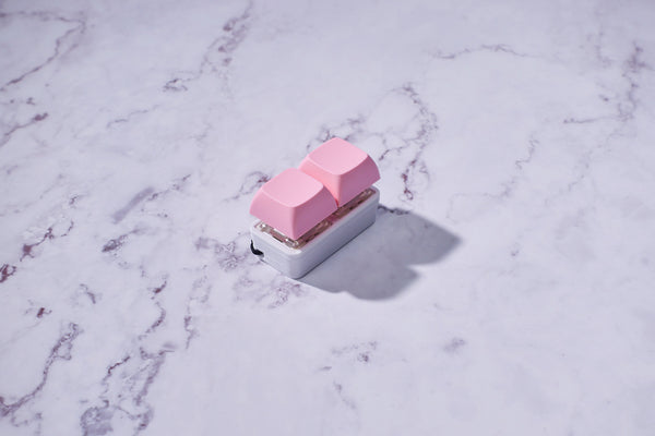 2-Key Mechanical Keyboard Fidget Keychain - Pastel