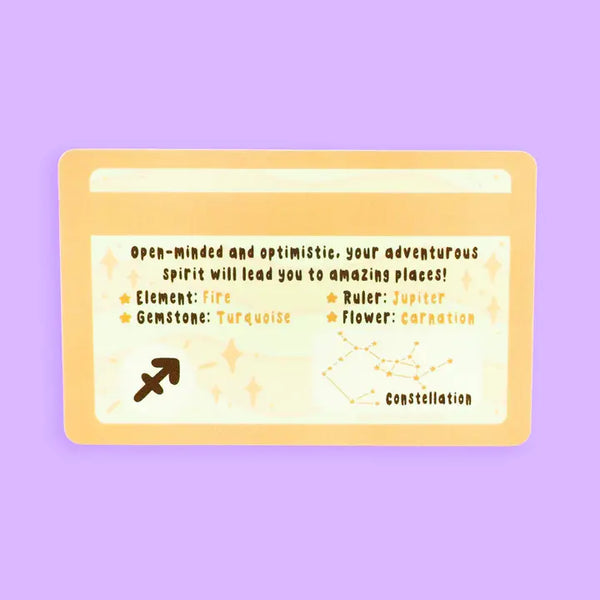 Zodiac Novelty ID Card