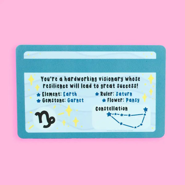 Zodiac Novelty ID Card