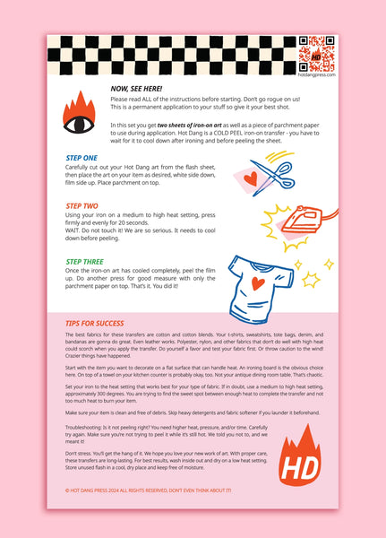 All Dogs Iron-On Art Sheet