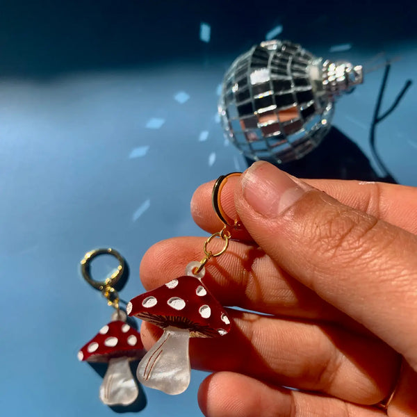 Mini Mushrooms Earrings