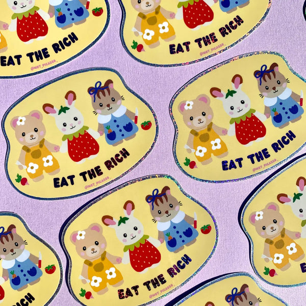 Eat the Rich Cutie Sticker