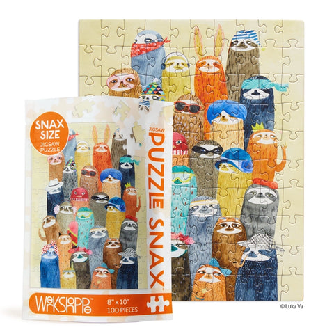 Sloth Party | 100 Piece Puzzle Snax
