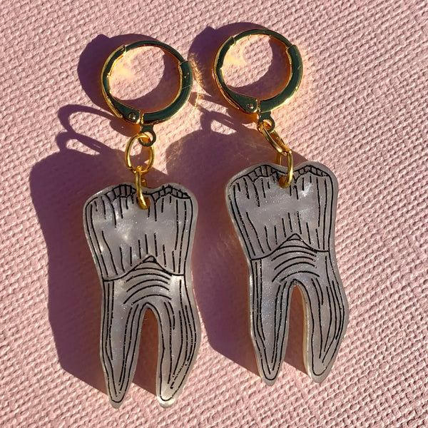 Mini Teeth Earrings