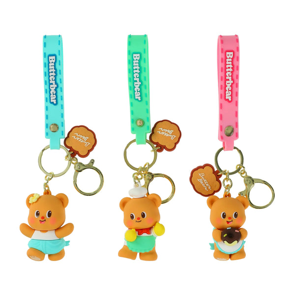 Butterbear Keychain and Strap