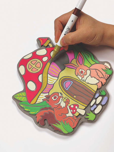 Marker By Numbers - Mushroom House